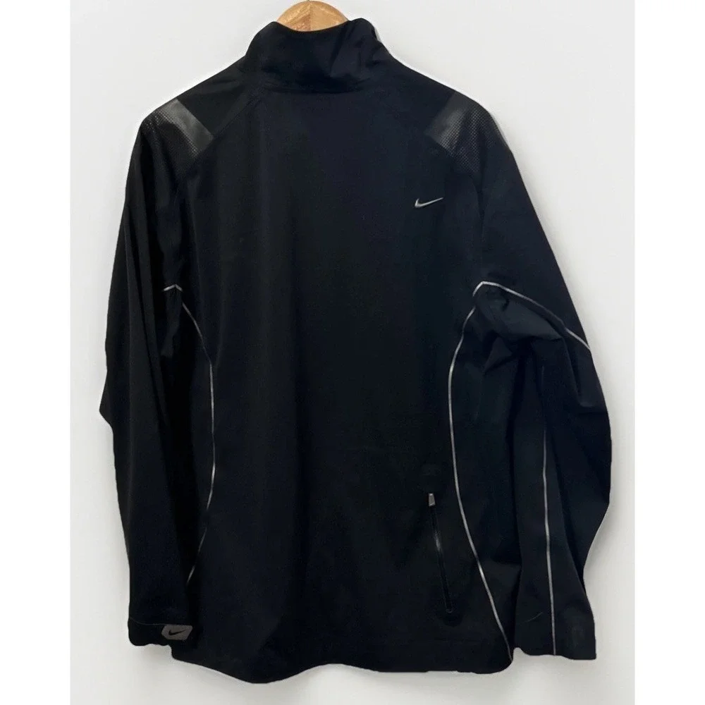 MEN'S RARE NIKE GOLF Storm Fit ELITE 1/2 Zip Pullover JACKET BLACK 333099‎ Large